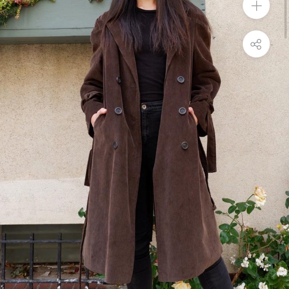 CORDUROY TRENCH COAT